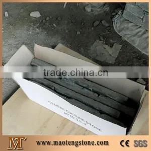 China Culture Stone Beige Mix Slate Wall Panel Ledge Stone/Veneer/Stacked Stone Slim 40x10cm Z Shape thumbnail-1
