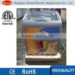 110V ETL Mini Ice Cream Freezer Display Freezer Glass Door Freezer Quality Choice thumbnail-1