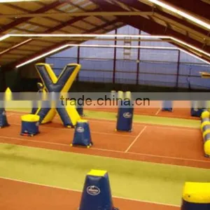 Durable Red 0.9mm PVC Inflatable Paintball Bunkers for Outdoor Sports Games thumbnail-3