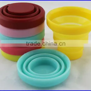 Durable Soft and Flexible Candy Color Collapsible Silicone Travel Mug thumbnail-1