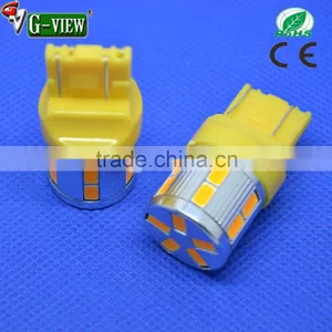 Yellow Amber Led Automotive Light T20 13smd 5630 Samsung Chip T20 Led Car Auto Bulb thumbnail-3