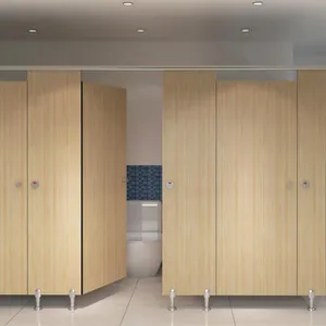 Professional Waterproof Phenolic Compact Toilet Cubicle Partition thumbnail-1