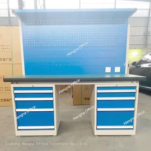 High - Performance Anti - Static Worktable for Workshop|Steel Frame Workstation Desk thumbnail-5