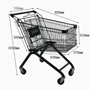Supermarket Shopping Trolley Carts European Style PU thumbnail-5
