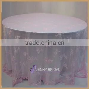 TL002C Factory Custom-made Round Lace Tablecloth Quality Choice thumbnail-1