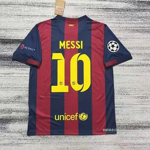 1415 Barça Retro Jersey No. 10 Messi Same Style Short Sleeve Retro Football Shirt thumbnail-5