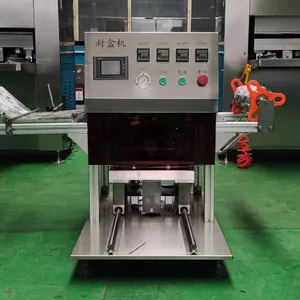 Mackerel Stuffing Dumpling Box Sealing and Film Covering Packaging Machine, Vacuum Packaging Machine for Boxed Dumpling Stuffing thumbnail-2