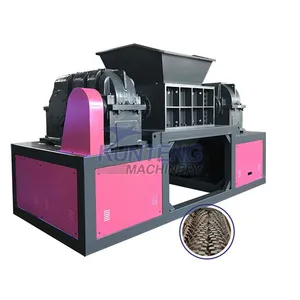 Plastic Sheet Shredder Synthetic Plastic Double Shaft Shredder Crusher Machine EPC thumbnail-1