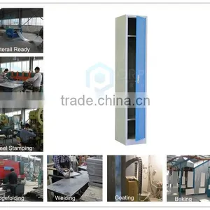 2016 New Lockers Blue Steel Slime Design Steel Cupboard With Single Door thumbnail-5