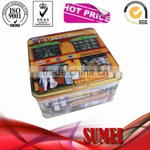 Square Biscuit Tin Box thumbnail-1