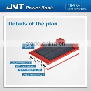 Wholesale Universal Portable Power Bank,solar Power Bank With 13000mah thumbnail-3