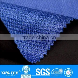 Deep Blue Mesh 2 Layer Laminated Sportwear Fabric for Wholesale thumbnail-1