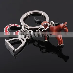Wholesale Simulation Animal Key Chain Slowly Running Horse Keychain thumbnail-1