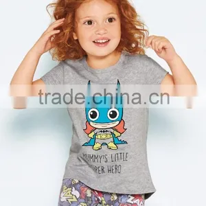2016 INS New Arrival Summer Baby Children Clothes Girl Cloth Outfits Gray Cotton Clothing Sets thumbnail-2
