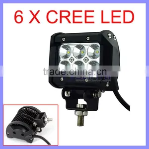 DC10-30V 6 LED 6000K Color Temperature 18W Offroad Light Bars thumbnail-1