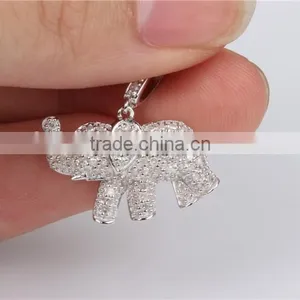 OEM Mirco Pave Diamond 925 Sterling Silver Fashion Pendant Jewelry Wholesale thumbnail-3