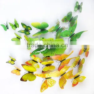 ALFOREVER 12 Pcs Butterlies per Bag One Layer Colorful Hot Sale Butterflies thumbnail-1