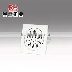 Square Water Seal Stainless Steel Floor Drain thumbnail-1