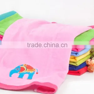 High Quality 100% Cotton Organic Satin Border Bath Towel 100% Cotton thumbnail-2