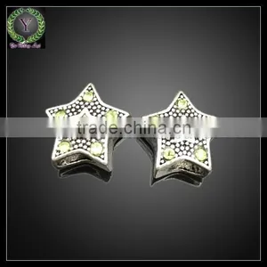 Slider DIY Jewelry Beads Paved With Crystal for European Bracelet thumbnail-1
