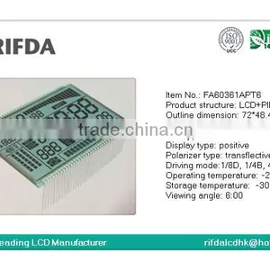 FSTN Transflective Custom 4 Digit 7 Segment Lcd Display thumbnail-2