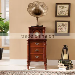 Manufacturers Shipping Vinyl Phonograph Machine Antique Retro Wooden Decoration Style of a Bluetooth Radio CD Player thumbnail-3