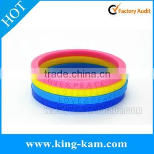 Hot Selling FDA Silicone Custom Wrist Band for Promotion thumbnail-1