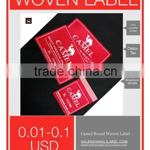 Customized High Density Clothing Woven Label, Ultrosonic Edge Label thumbnail-1