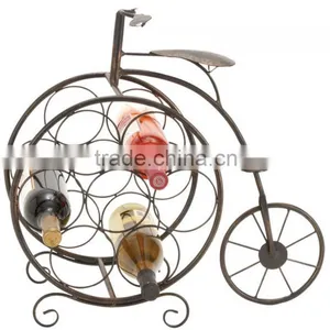 Vintage Metal Iron Bicyclette Wine Rack Decorative Wine Racks thumbnail-2