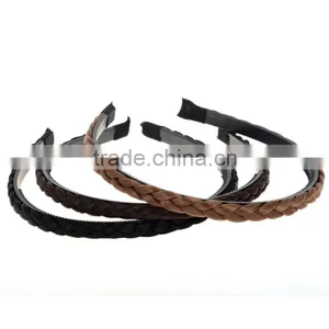 1PC Vintage Twisted Wig Headband For Women Wedding Hair Bands Hairband Plaited Braided Hair Accessories thumbnail-2