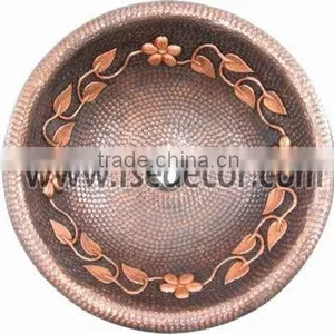 Single Bowl Bathroom Art Copper Sink FSE-CS-101 thumbnail-1