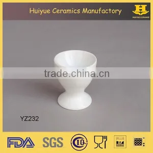 White Ceramic Egg Holder, Egg Cup thumbnail-1