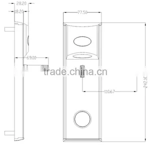GD Japanese Type Electric Remote Control Thin Door Lock thumbnail-3