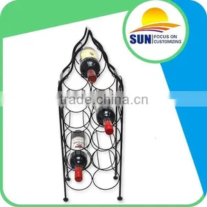 Customized Shining Fashionable Metal Wine Shelf Rack Quality Choice thumbnail-1