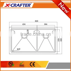 Factory Direct Sales Double Bowl Undermount Kitchen Functional Sink thumbnail-2
