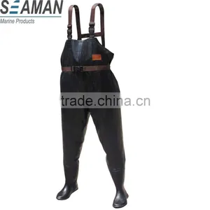 3-Ply Double Black Stretch Rubber Chest Wader thumbnail-1