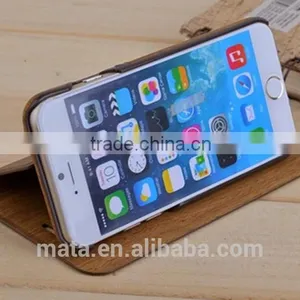 Wood Texture Design PU Leather Case With Card Slot For Iphone 6 thumbnail-4