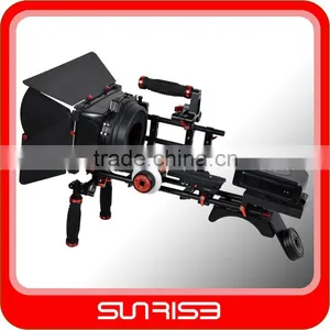 Professional Camera Video Shoulder Support Rig With Battery Pack thumbnail-1