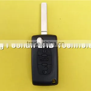 3 Button Flip Key Remote Case Fob Shell for Citroen C4 C5 C6 C8 Picasso Key Blank thumbnail-2