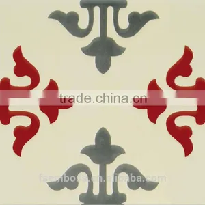 200*200mm Red Color Moroccan Decorative Wall Tile Non-slip Kitchen Floor Tile thumbnail-5