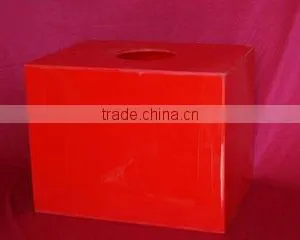 Red Large Cardboard Donation Box thumbnail-3
