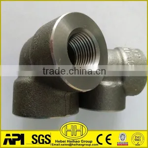 Haihao 1/2 Inch 3000LBS ASTM A105 Threaded Pipe 90 Degree Elbows thumbnail-3