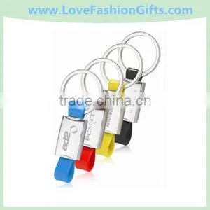 Bulk Promotional Keychains & Custom Ribbon Branded Metal Key Chains thumbnail-1