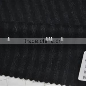 Wholesale High Quality Wool Poly Blend Stripe Woolen Fabric for Winter Coats thumbnail-1