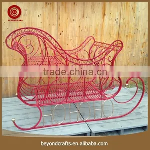Reliable Quality Christmas Iron Decorative Sleigh thumbnail-1
