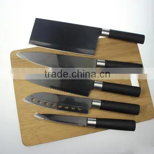 High Quality 5pcs Titanium Plated Knifes Set Kitchen Quality Choice thumbnail-1