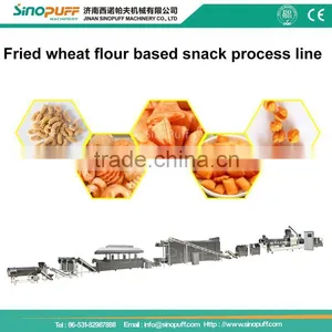 Fried Wheat Flour Snacks Bugles Rice Crust Line/Fried Wheat Rice Crust Snack Machine thumbnail-1