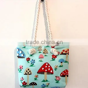 Fashion Design Stripe Beach Bag With Zipper thumbnail-6