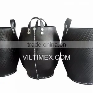 Recycle Rubber Flower Basket, Storage Bucket thumbnail-1