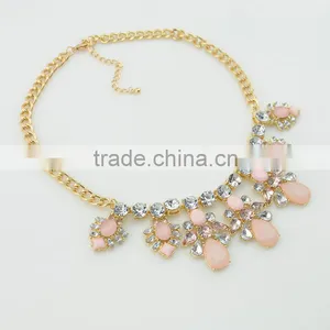 Fashion Resin Crystal Necklace and Earrings Jewerly Set Fancy Crystal Necklace Sets Supplier's Choice thumbnail-6